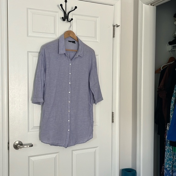 Tahari linen coverup - Picture 2 of 8